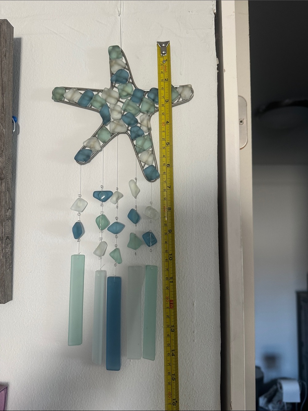 Sea Glass Starfish Wall Hanging - Picture 3 of 6